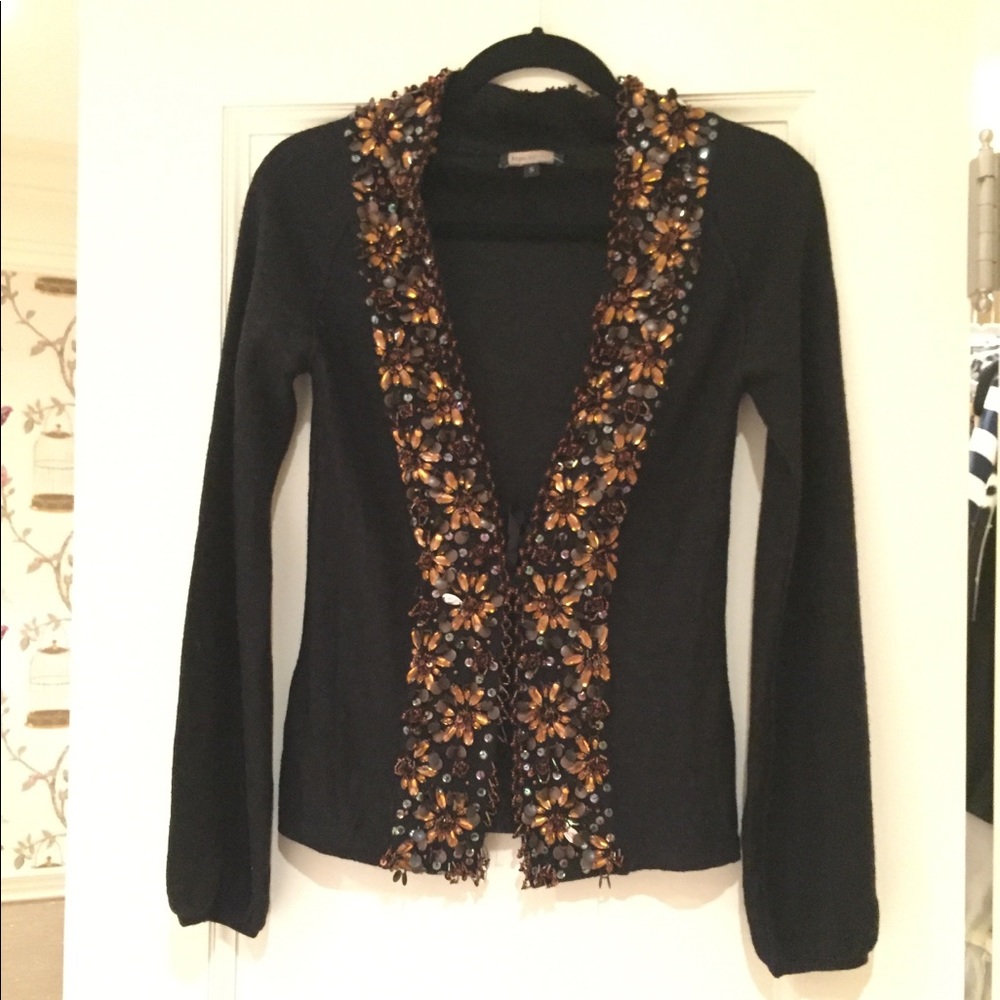 Embroidered black sweater!