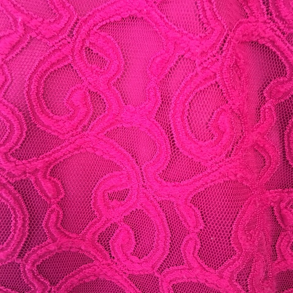 [PRE-OWNED] ADRIANNA PAPELL Woman Lace Dress, Pink, Plus Size 14W - Picture 5 of 7