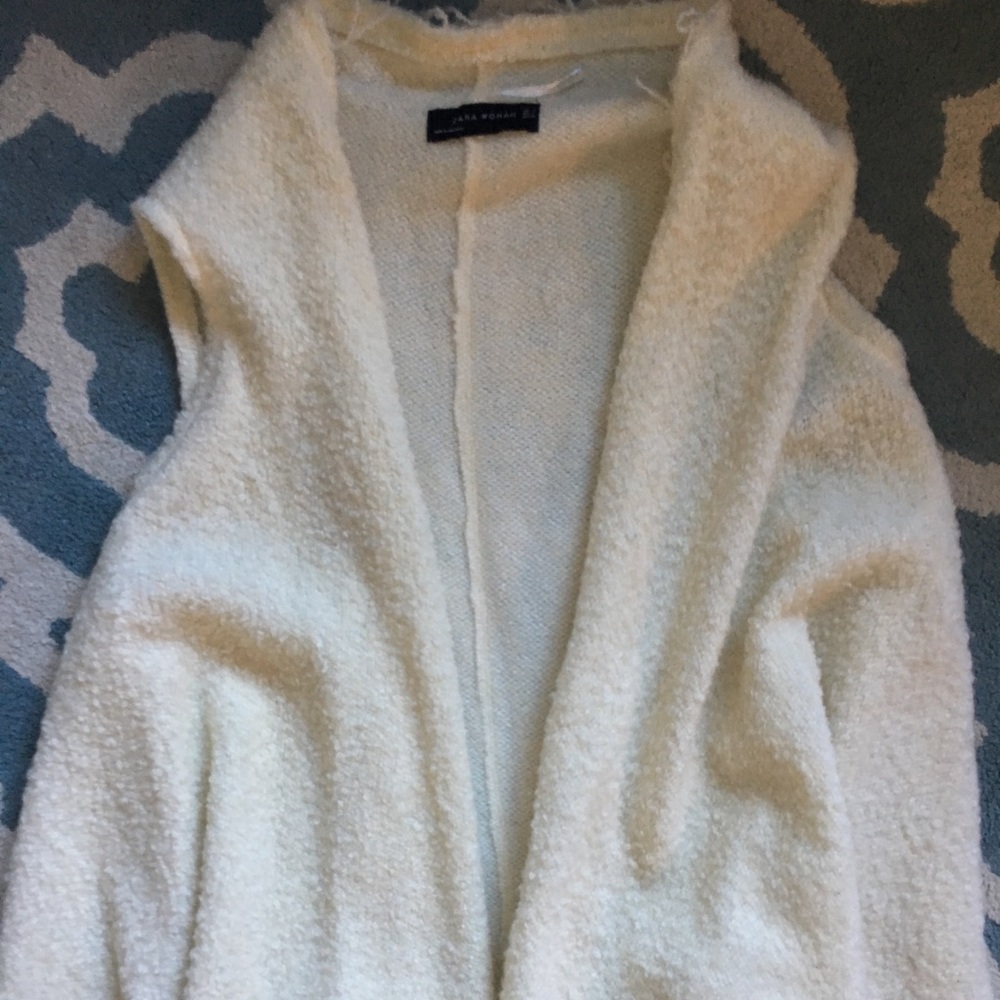 Zara white Sherpa vest - Picture 2 of 3