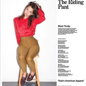 American apparel tan riding pant