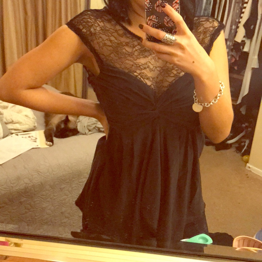Black&lace top