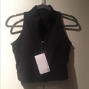 Fabletics zip up crop