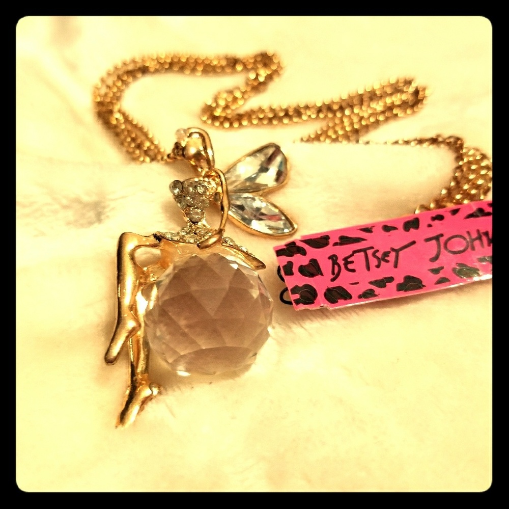Betsey Johnson fairy necklace