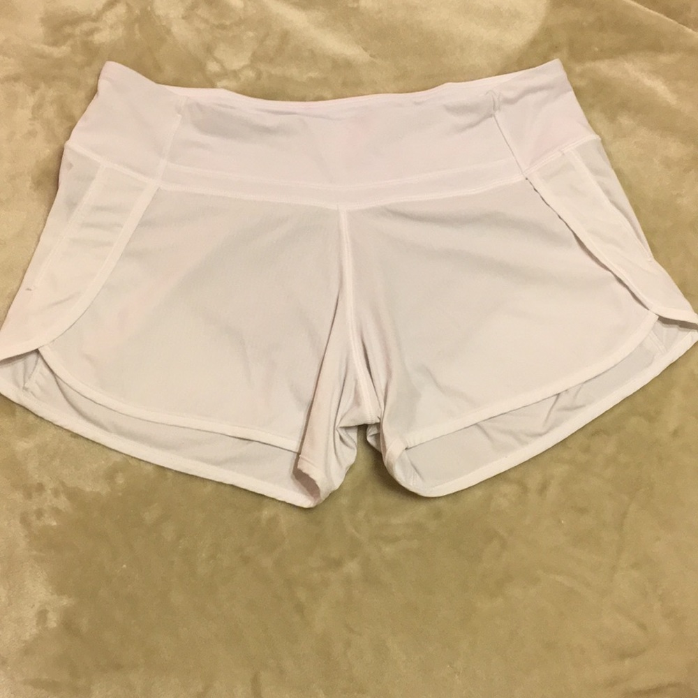 Lululemon White Run Speed Short