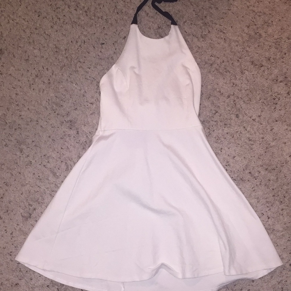 White halter Dress
