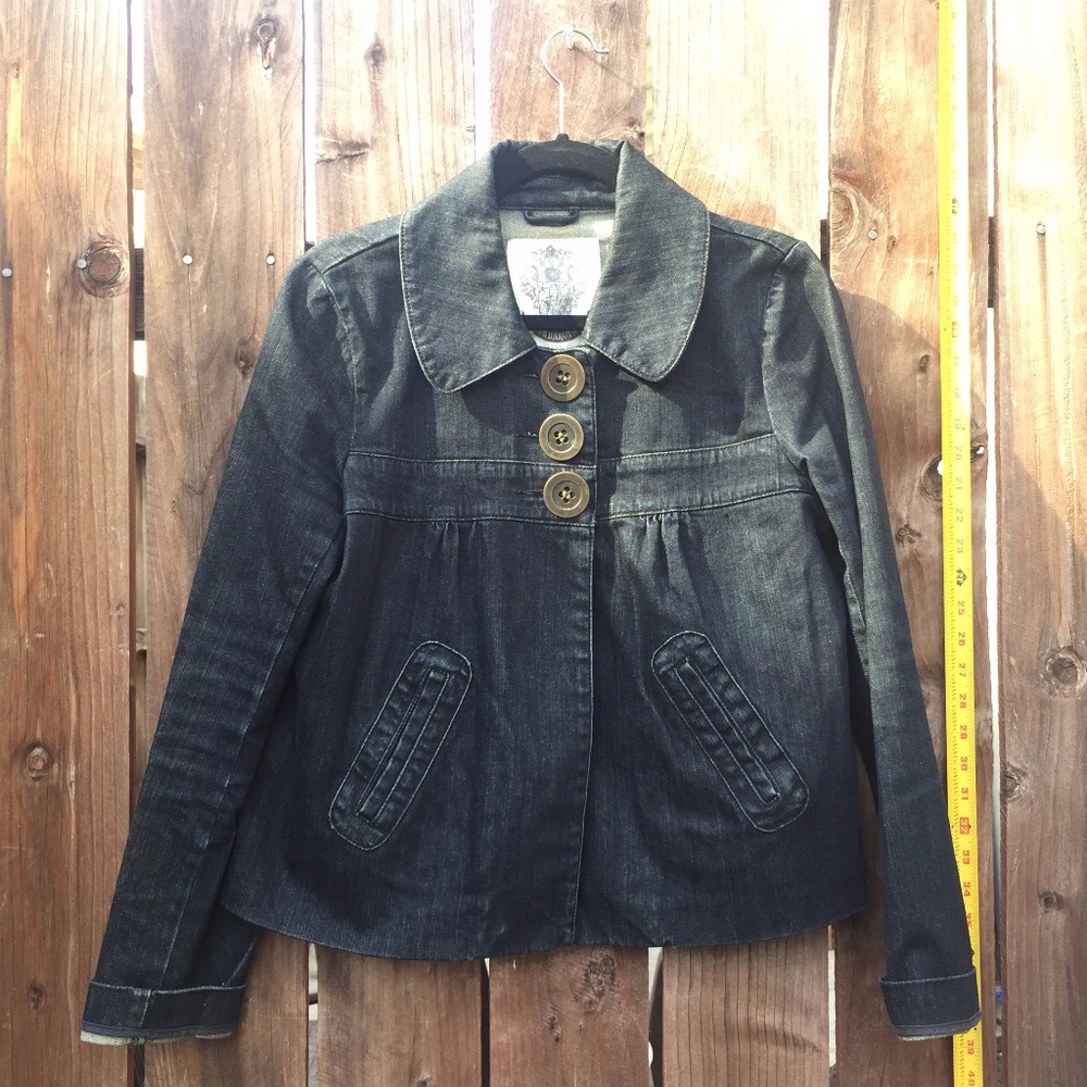 BB Dakota Denim Cute Cape Style Short Jacket