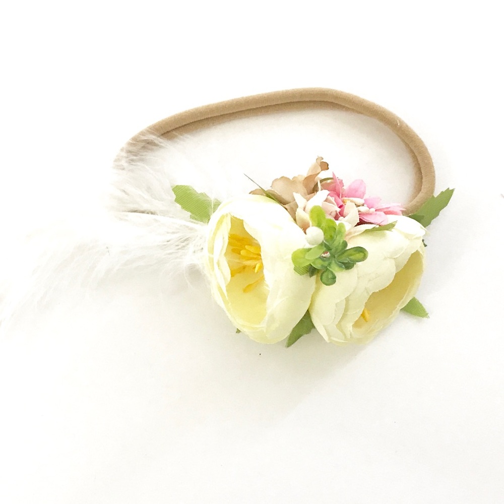Newborn flower headband,toddler flower headband