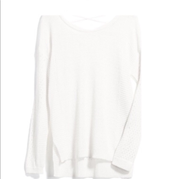 Dex Sweaters - Dex Krystalle Open Stitch Cross Back Pullover