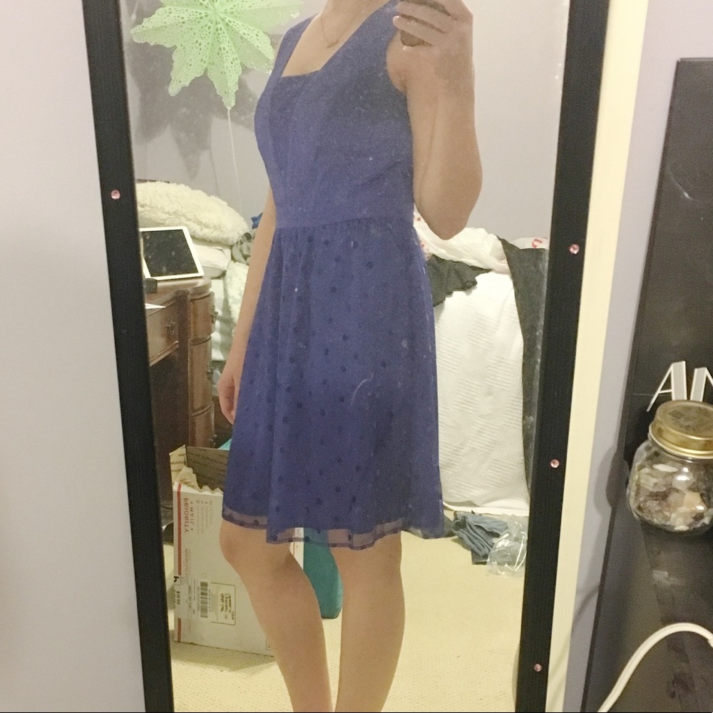 Blue Polka Dot Dress