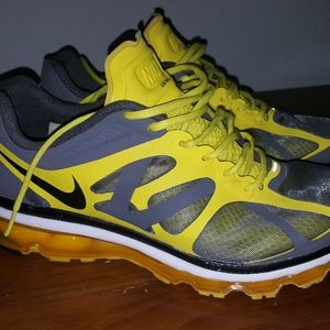 Nike Air Max 2012 yellow, gray, size 13, worn