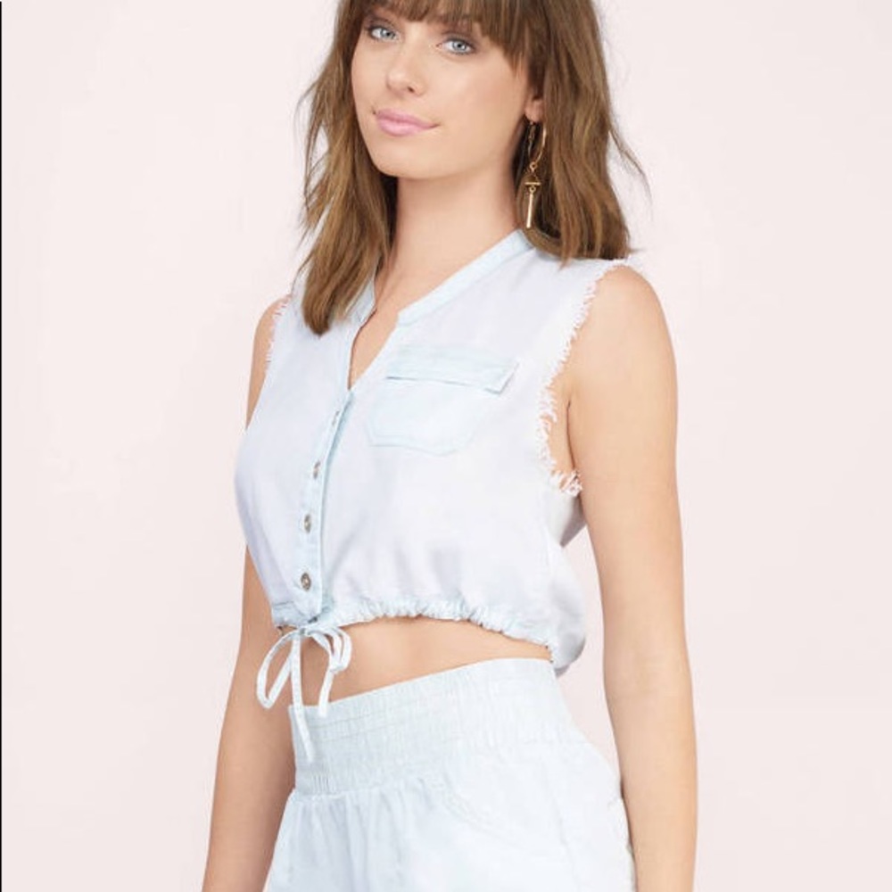NWT Somedays Lovin Desert Sun Chambray Top