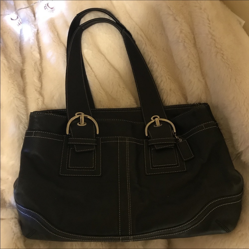 Black coach purse