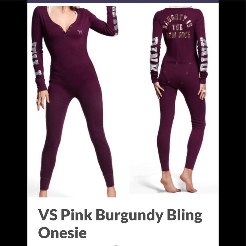 VS Burgundy Blinged Onsie