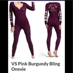 VS Burgundy Blinged Onsie