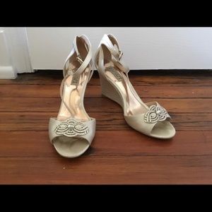 Badgley Mischka Nedra Bridal Wedges - more pics!