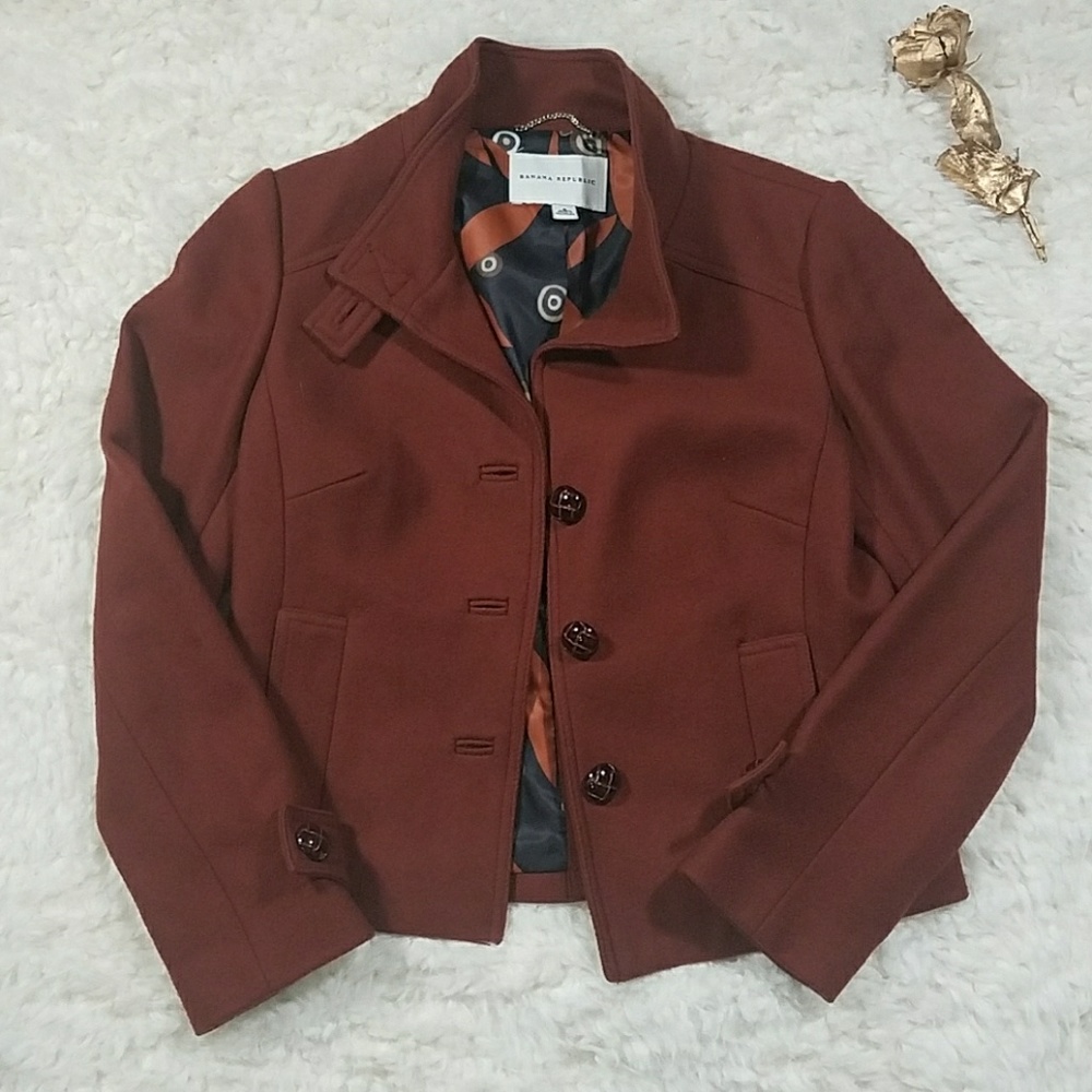 NWOT Banana Republic Wool Jacket Blazer Small