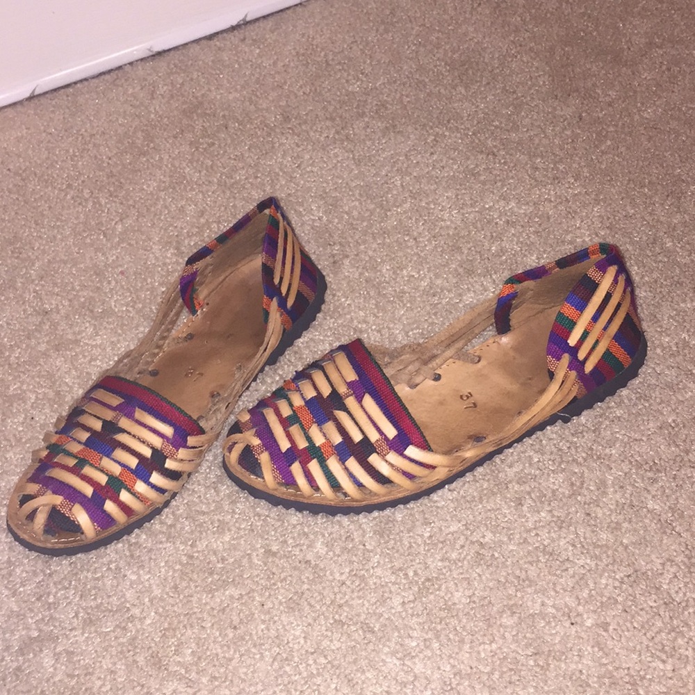 Handmade Multi-colored Flats