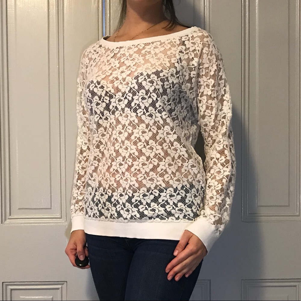 See though white shirt