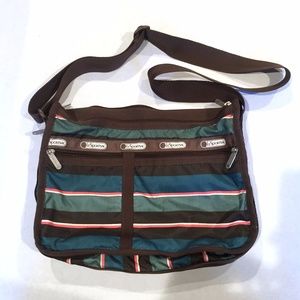 LeSportSac Messenger Striped Multicolor Bag deluxe