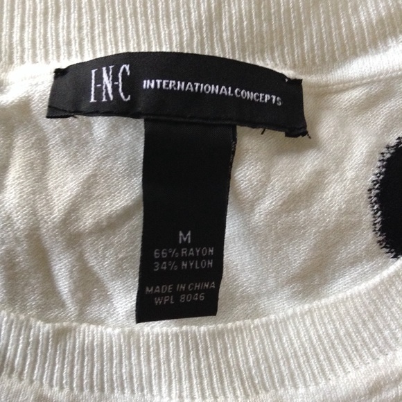 INC Sweater with Hearts Medium - Picture 3 of 8