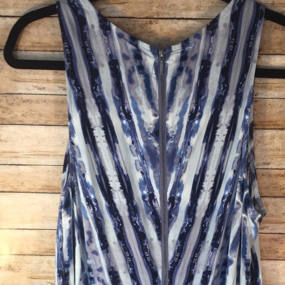 Blue and gray dress - Picture 2 of 3