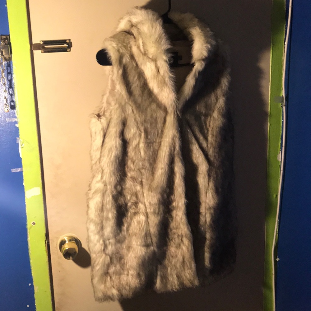 Faux fur vest