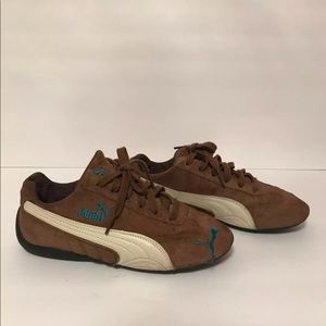 Brown/cream soleli pumas