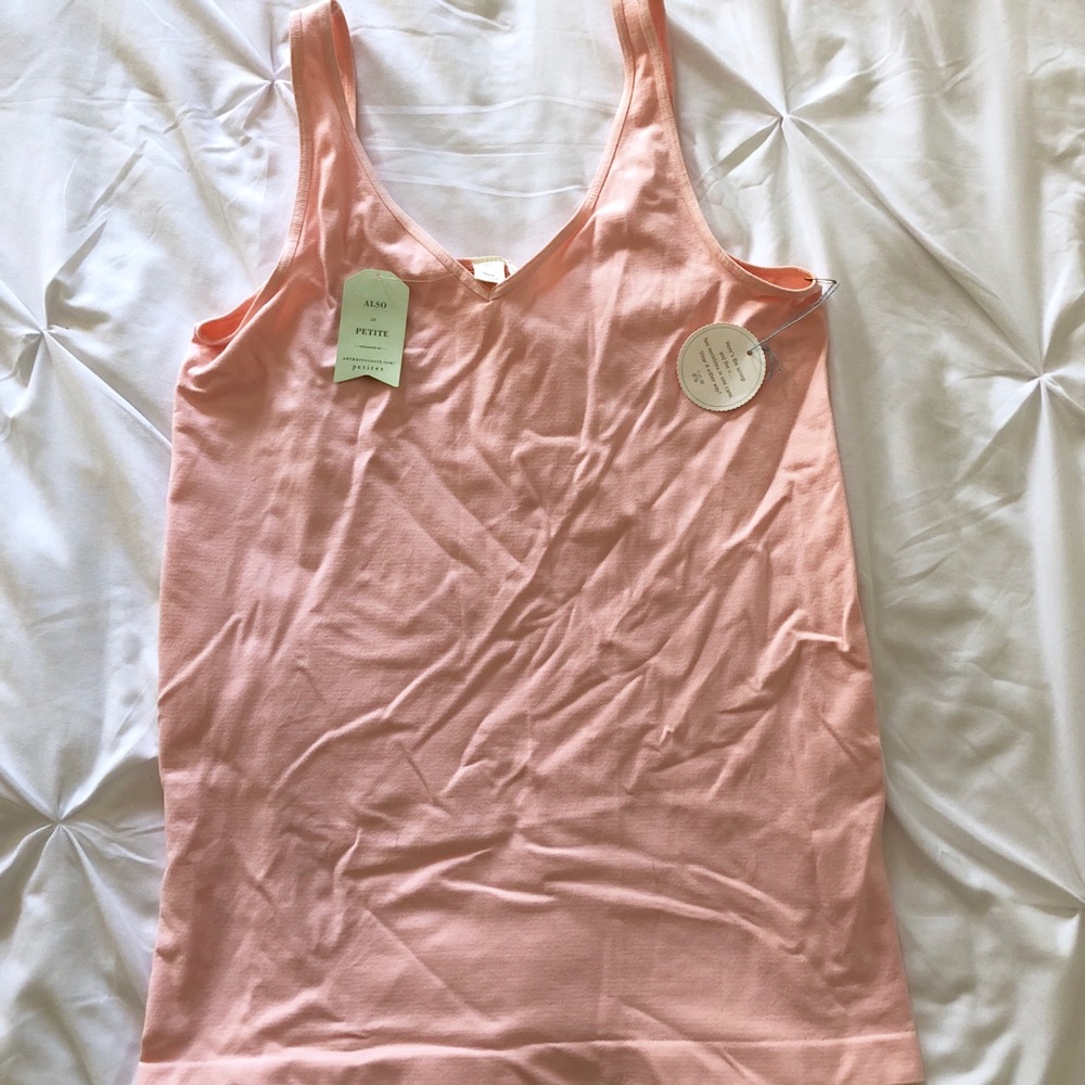 Anthropologie Peachy Pink Stretchy Undershirt