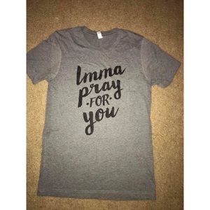 Ruby’s Rubbish “Imma pray for you” tee size S $9