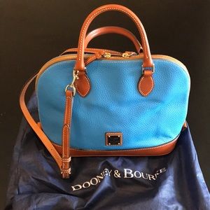 Dooney & Bourke Pebble Grain Bitsy Zip Zip Satchel
