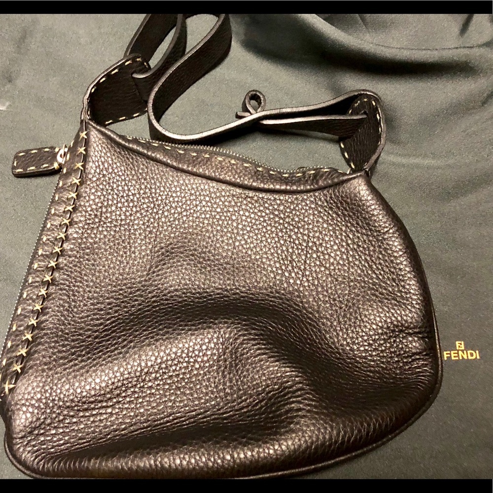 Fendi Textured Leather Handbag
