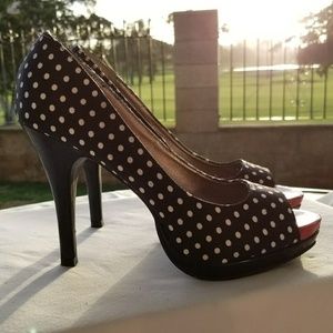 Cute Rampage Polka Dot Heels