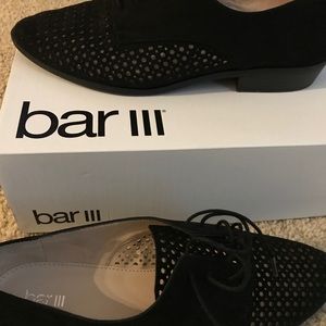 Bar Iii Women's Gelsey Lace Up Oxford Flats