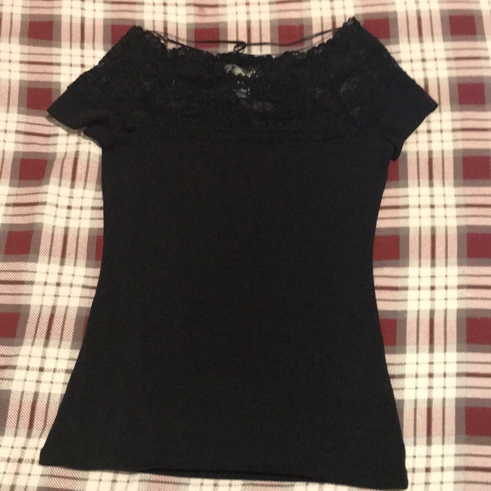 Black Lace Tee - Picture 3 of 3