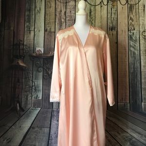 Oscar de la Renta peach full length robe