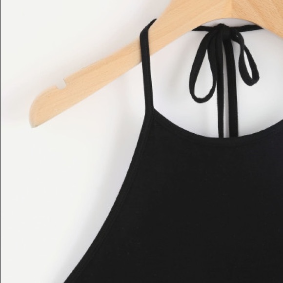 ♠️Black Embroidered ♠️Tape Pom Pom TOP - Picture 4 of 8