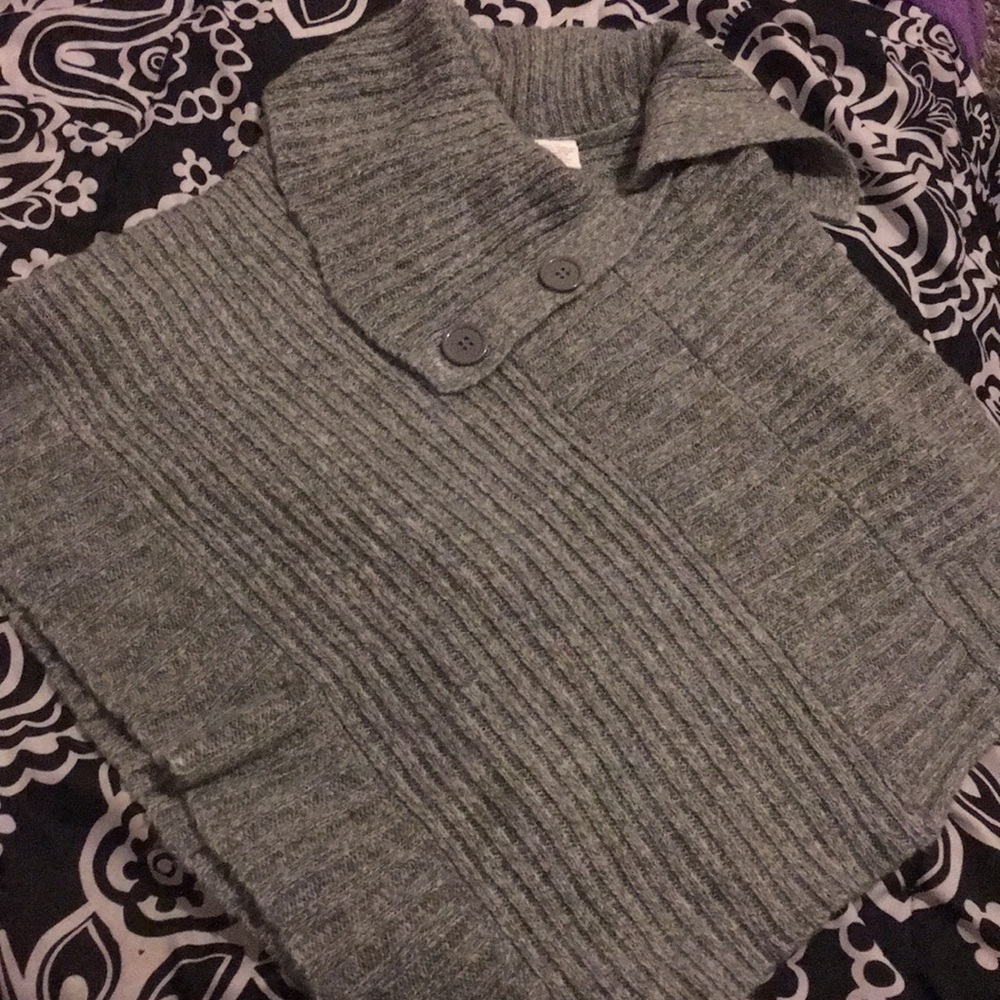 Knitted poncho