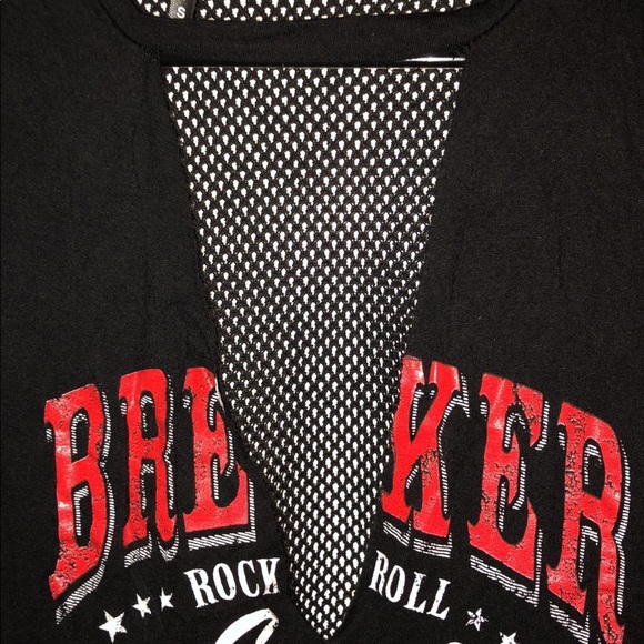 Cut-Out & Mesh Graphic Tank - Picture 3 of 3