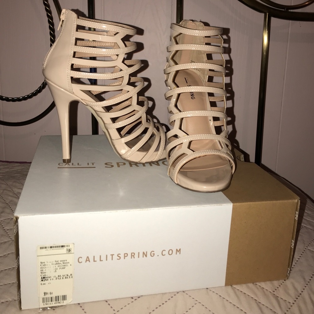 Call It Spring Nude Heels