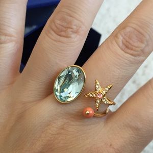 New in box Swarovski ring with gift box