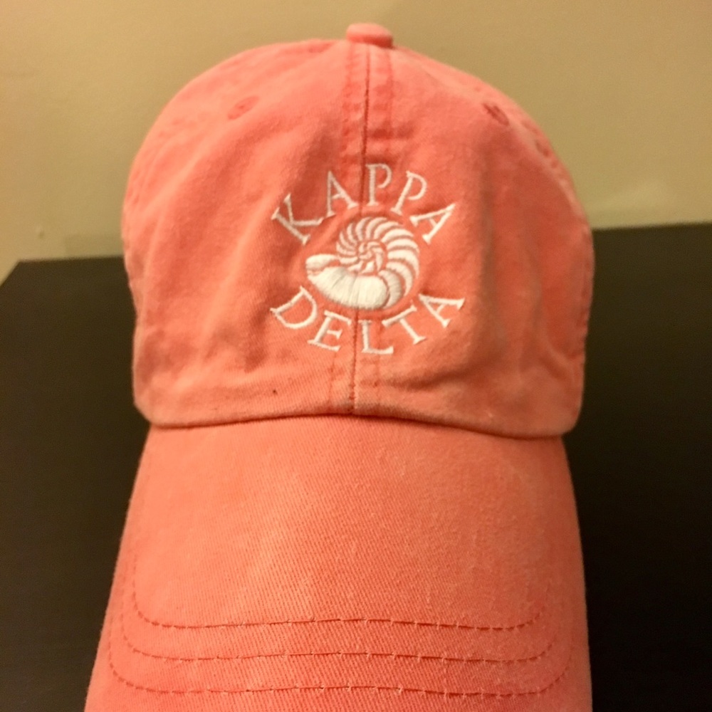 Kappa Delta Embroidered Pink Womens Baseball Hat