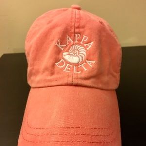 Kappa Delta Embroidered Pink Womens Baseball Hat