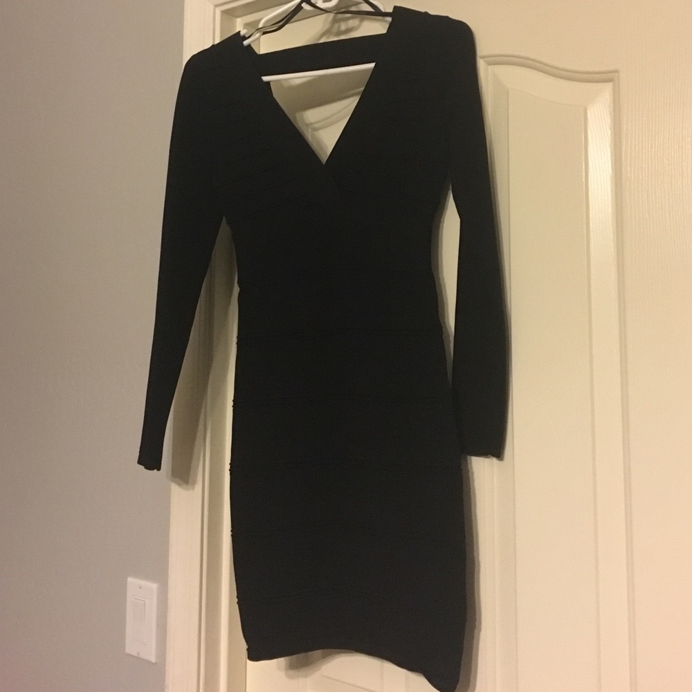 Black bandage dress