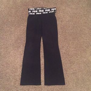 Pink by Victoria secrete black yoga pants size M