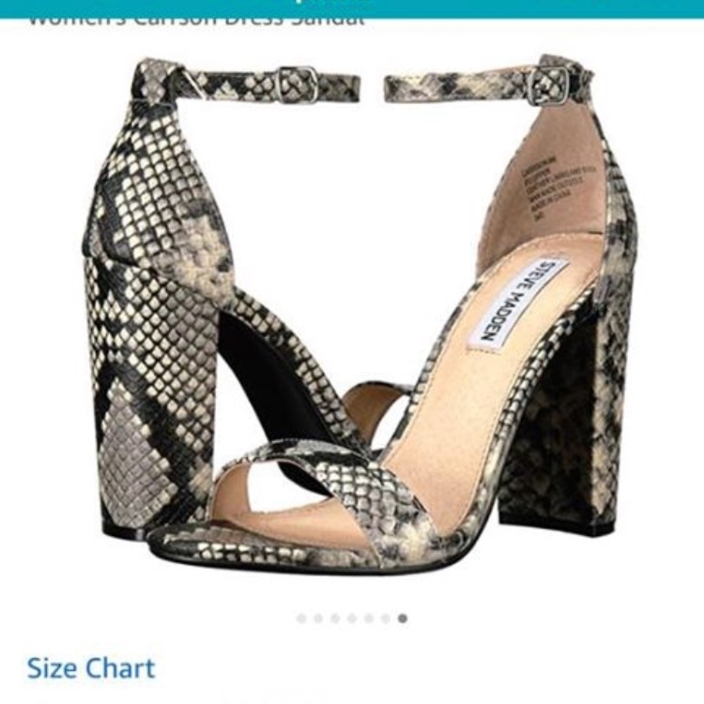 Snake Steve Madden heels  size 6 1/2