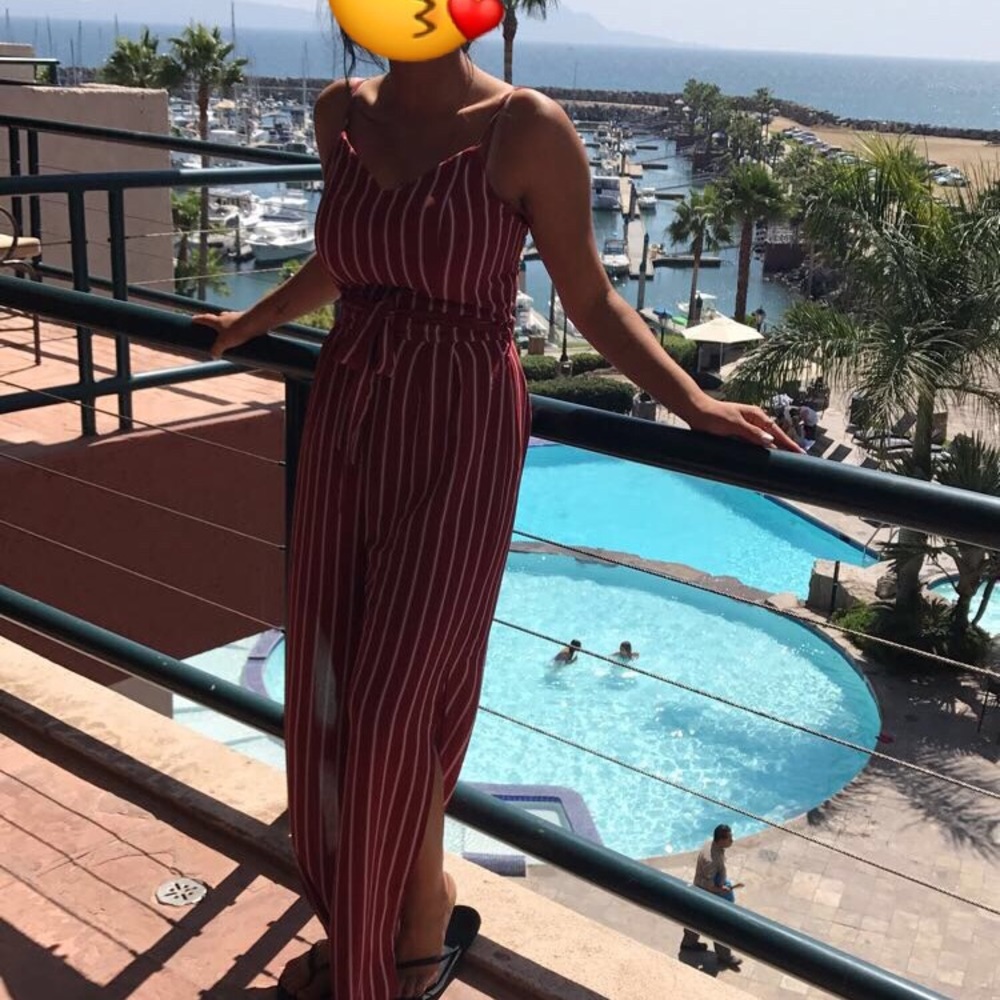 Stripped romper