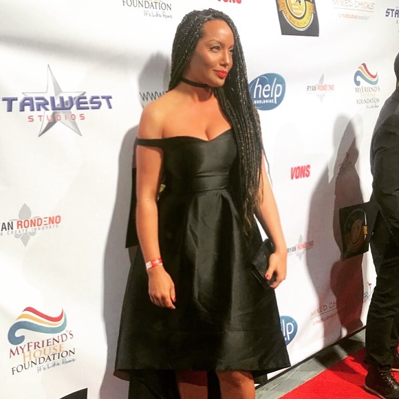 Special Occasion Off-Shoulder A-Line Dress - Picture 8 of 8