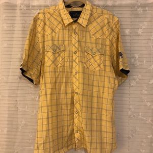 Men's Buffalo short sleeve casual button down