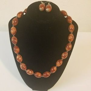 Necklace with earings