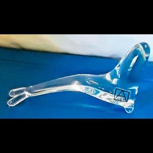 Authentic crystal dolphin figurine